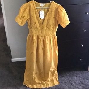 Mustard long dress